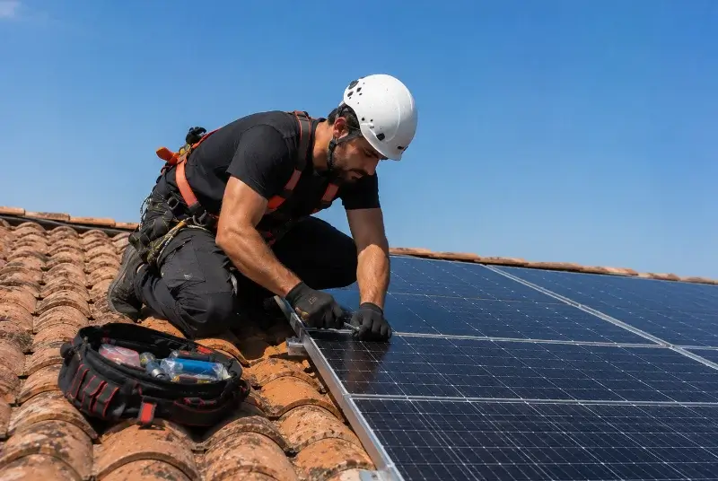 Maintenance et monitoring de panneaux solaires à Soulvache